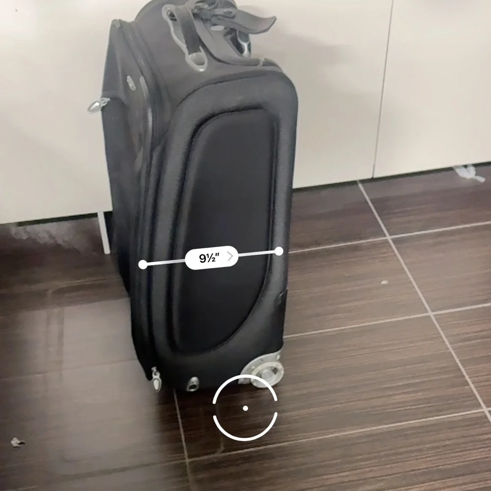 Tumi Black Softside Rolling Carry-On with Front Pocket Suitcase Luggage